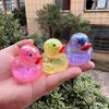Decompressing Rubber Duck Stress Squeeze Toy  Funny Animal Fidget Toys Mini Rubber Ducks Bathtub Shower Toys Gift Random Color