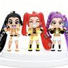 Animation Movie Rumi Mira Zoey Key Ring Korean Pop Warrior Girls Keyring POLYVINYL CHLORIDE Figure Pendant Bagpack Pouch Key Rings Kids Presents