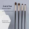 Pony Hair Eyeshadow & Blending Brush Set - 4 Piece Makeup Brushes