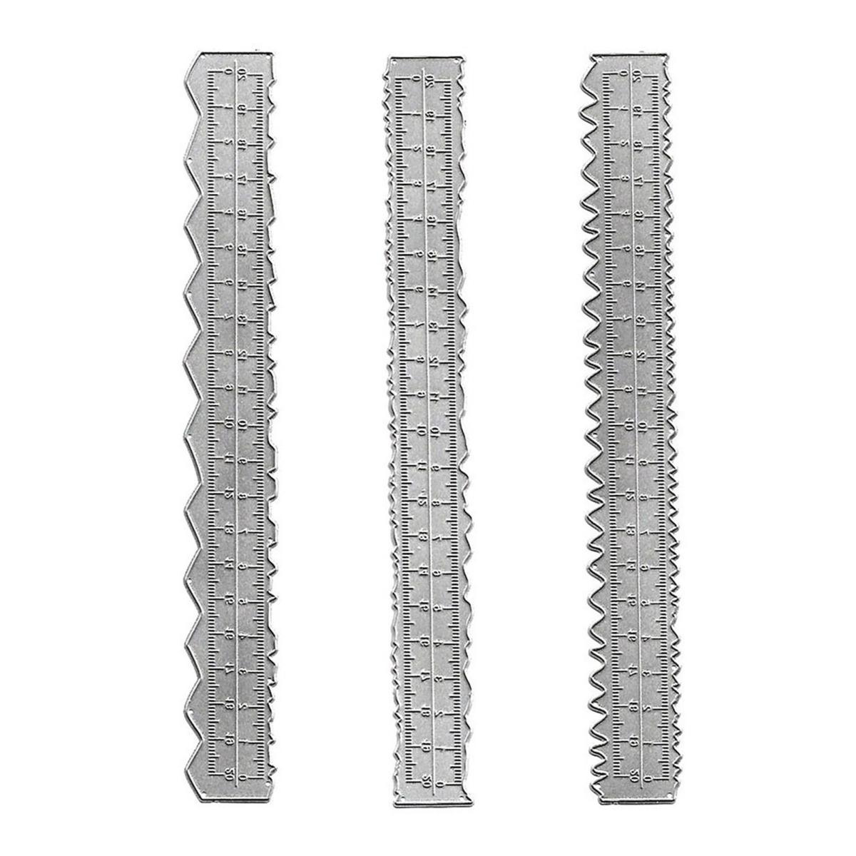 

3 шт. 8,54-дюймовая линейка для разрыва бумаги из углеродистой стали, линейка для резки бумаги с неровными краями, волнистый край, измерительный инструмент для школьных и офисных открыток, изготовление поделок своими руками Sets