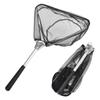 50cm Folding Fishing Brail Net Telescopic Fishing Landing Net Scoop Net Mini Stainless Steel Manual Fishing Brail Net