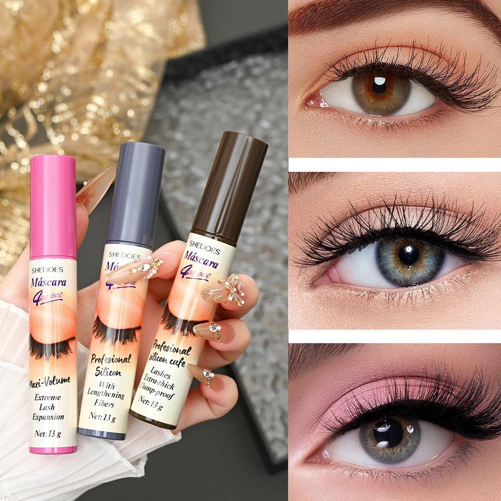 Mascara Impermeabile Tre Colori SHEDOES: Lunga tenuta, Resistente al sudore, No sbavature, Addensante