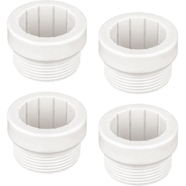 4pcs Pool Umbrella Stabilizer Adapter, Plastic Threaded Pool Umbrella Sleeve Umbrella Pole Insert Stabilizer for 1.5 inch Umbrellas Insert Outdoor