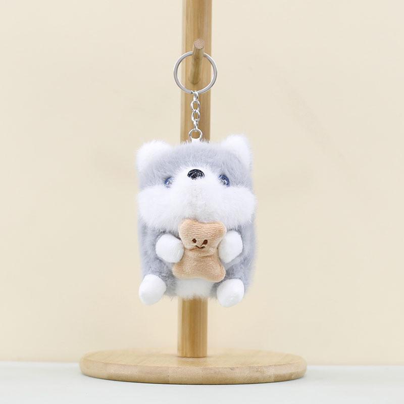 Cartoon Puppy Cute Keychain Girls Children Backpack Decorative Pendant Gift Doll