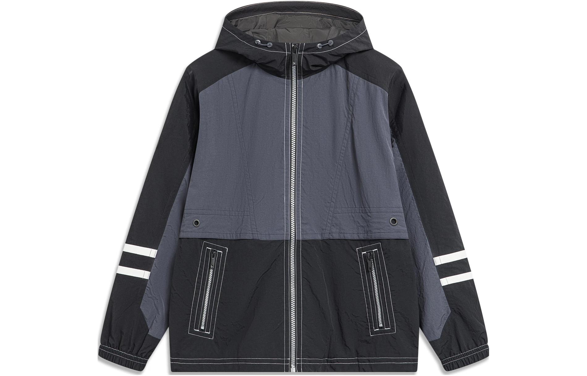 Li Ning Sports Trendy Collection Trench Coat Men s Ebony Black AFDT637-2 XL