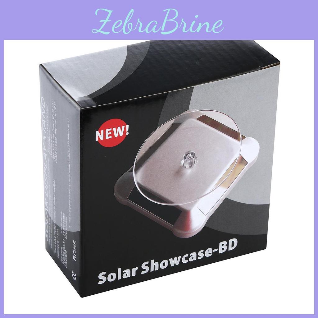 Solarpowered For Rotating Display Stand Watches Cosmetics Figurines Jewelry