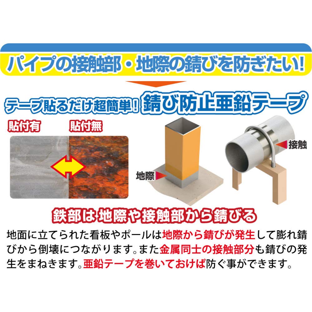 TRUSCO RP75-50X1 Proof Zinc Seal 0.1X50X1M Ash