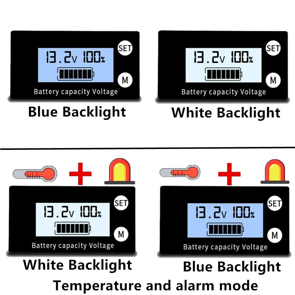 6133A DC 8V-100V Battery Capacity Indicator Lead Acid Lithium LiFePO4 Car Motorcycle Voltmeter Voltage Gauge 12V 24V 48V 72V