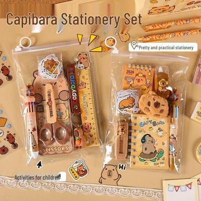 Capybara Stationery Set: Cute School Gift Pack for Kids