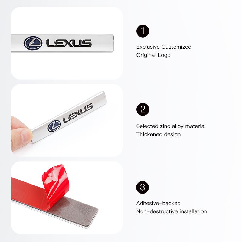 Auto Embleem Blad Metaal Stickers Auto Decoratie Voor Lexus F SPORT ES RX NX LS UX LM LX GX LC RZ IS CT GS RC HS SC TX LBX IS300
