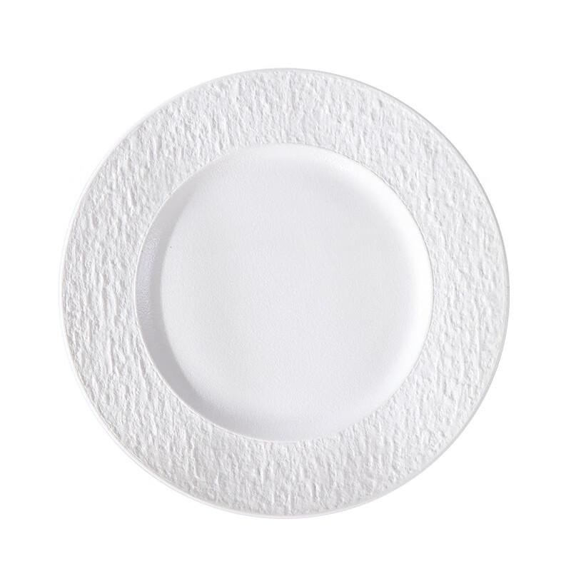 ZISIZ 8.5" Rock Pattern Ceramic Flat Plates