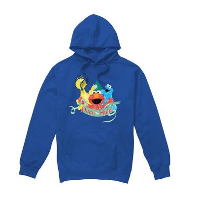 Sesame Street Unisex Adult Deck The Halls Christmas Hoodie