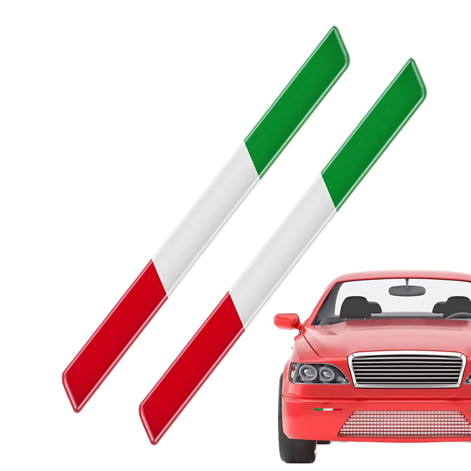 Italian Flag Sticker for Car - Truck Decor Sticker - 3D Adhesive Graphic for See description