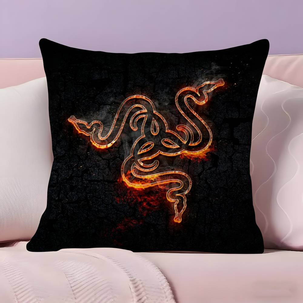 Retro R-Razer Pillow Case  Ultra Soft Skin Friendly Fabric Cloud Like Comfort & Concealed Zipper