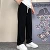 Men Casual Pants With Elastic Waist And Straight Leg For Winter Lounge Comfort