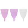 3Colors 2Sizes Reusable Silicone Female Leakproof Menstrual Cup Menstruation Health Care Tool