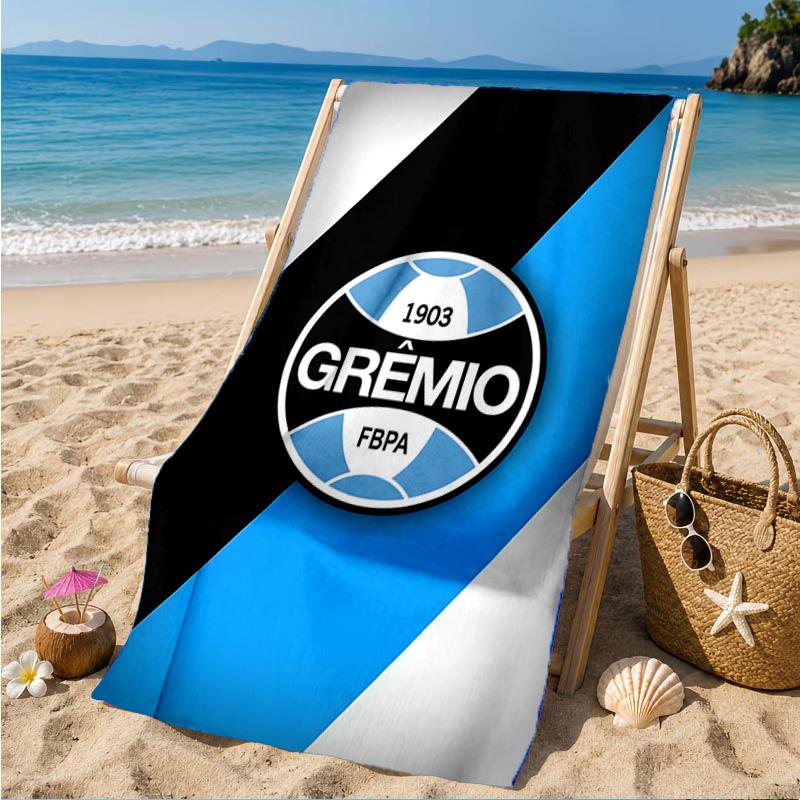 Fc 1903 Emblem Printed Microfiber Beach Towel, Soft And Absorbent, Quick-Dry, Ideal for Summer Travel, Beach Essential, Swimming Pool