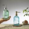 Elegant Vertical Stripe Press Hand Soap & Shampoo Dispenser for Home