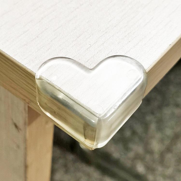 5PCS baby safety table corner coffee table hemming protective cover, spherical transparent protective corner soft rubber corner protection corner