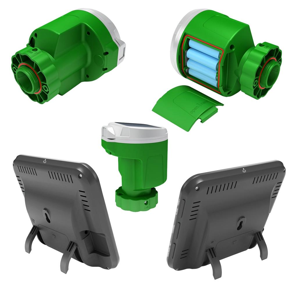 Ultrasonic Level Gauge Wireless LCD Display IP68 Water Tank Liquid Meter Solar Powered 150M Remote Monitoring