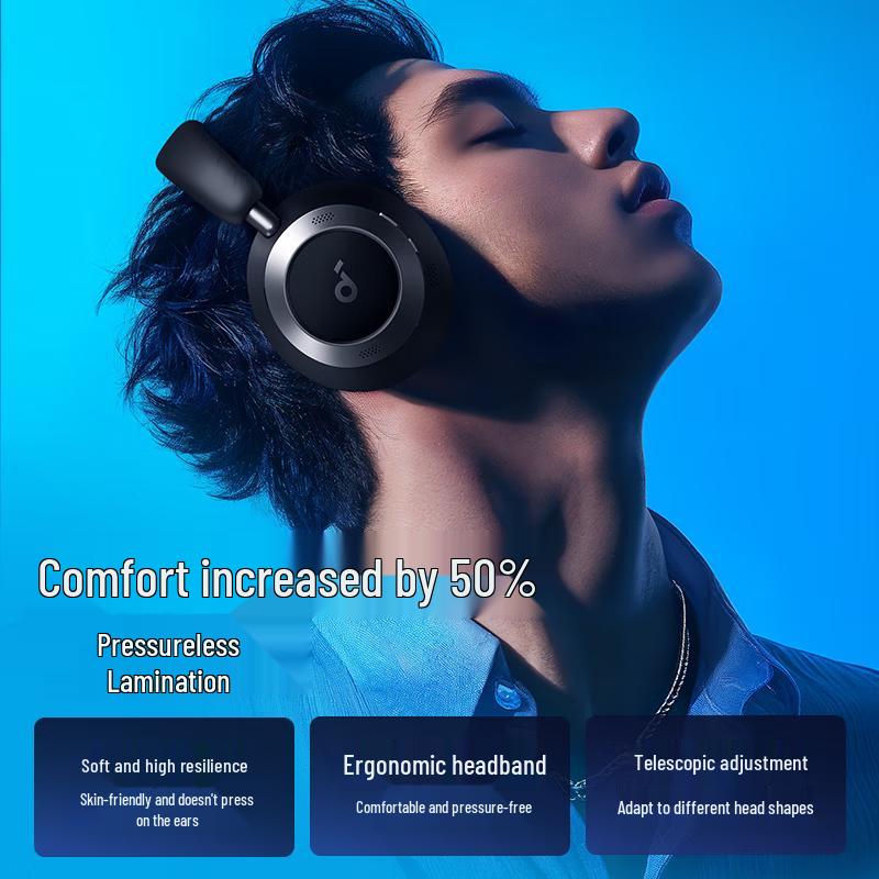 Soundcore Space One Pro Over-Ear Bluetooth Headphones