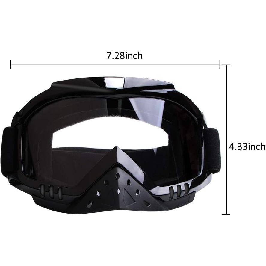 Motorcycle Goggles Motocross Goggles Grip For Helmet Windproof Dustproof Anti Fog Helmet Goggles For ATV Off Road Racing With Cool Look Headwear