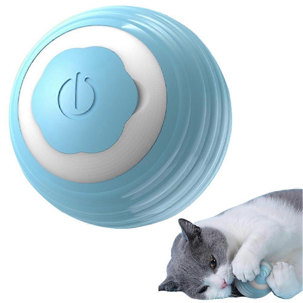 Interactive Cat Toys Ball Wicked Ball for Indoor Cats Adult, Auto 360 Self-Rotating & USB Rechargeable with LED Red Light Toy for Cat Kitten