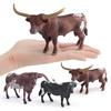 Realistic Wildlife Pvc Model Texas Longhorn Bull With Static Design For Nature Enthusiasts