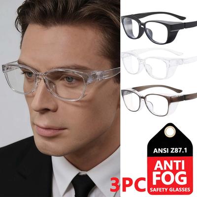Safety Goggles for Men Anti Fog Ansi Z87 Safety Glasses Womens Blue Light Blocking Goggles HM3