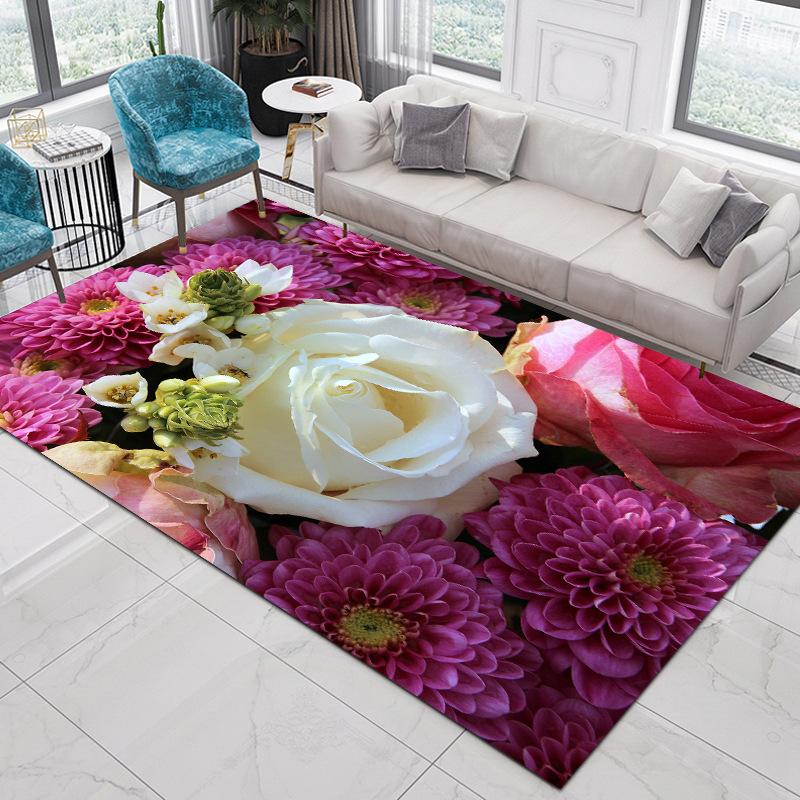 Nordic Ethnic Style Carpet Living Room Bedroom Sofa Coffee Table Tatami Bohemian Home Carpet