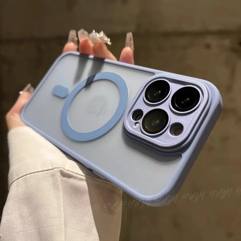 Comes with Lens Film, Skin Matte, Magnetic, Wireless Charging, Suitable for Iphone16promax Mobile Phone Case, Apple 15.