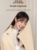 Portable Electric Heated Shawl Warmer Travel Blanket Washable Outdoor Small Home User without power bank