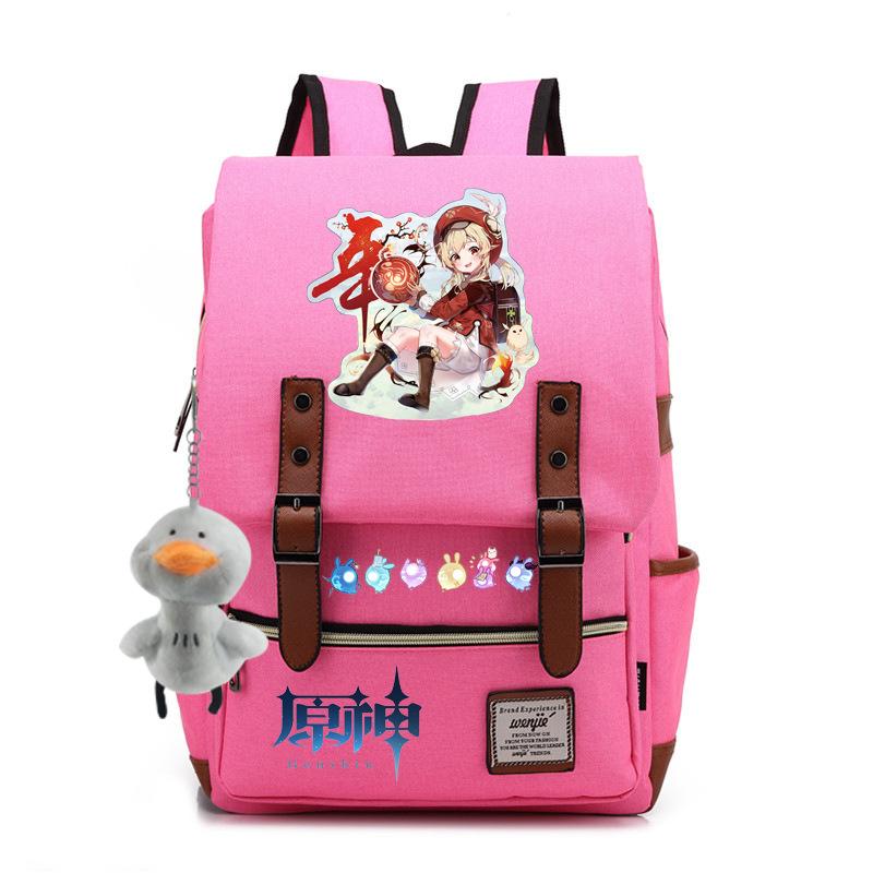 Yuanshen male and female students schoolbag anti-theft large-capacity backpack men's bag computer bag
