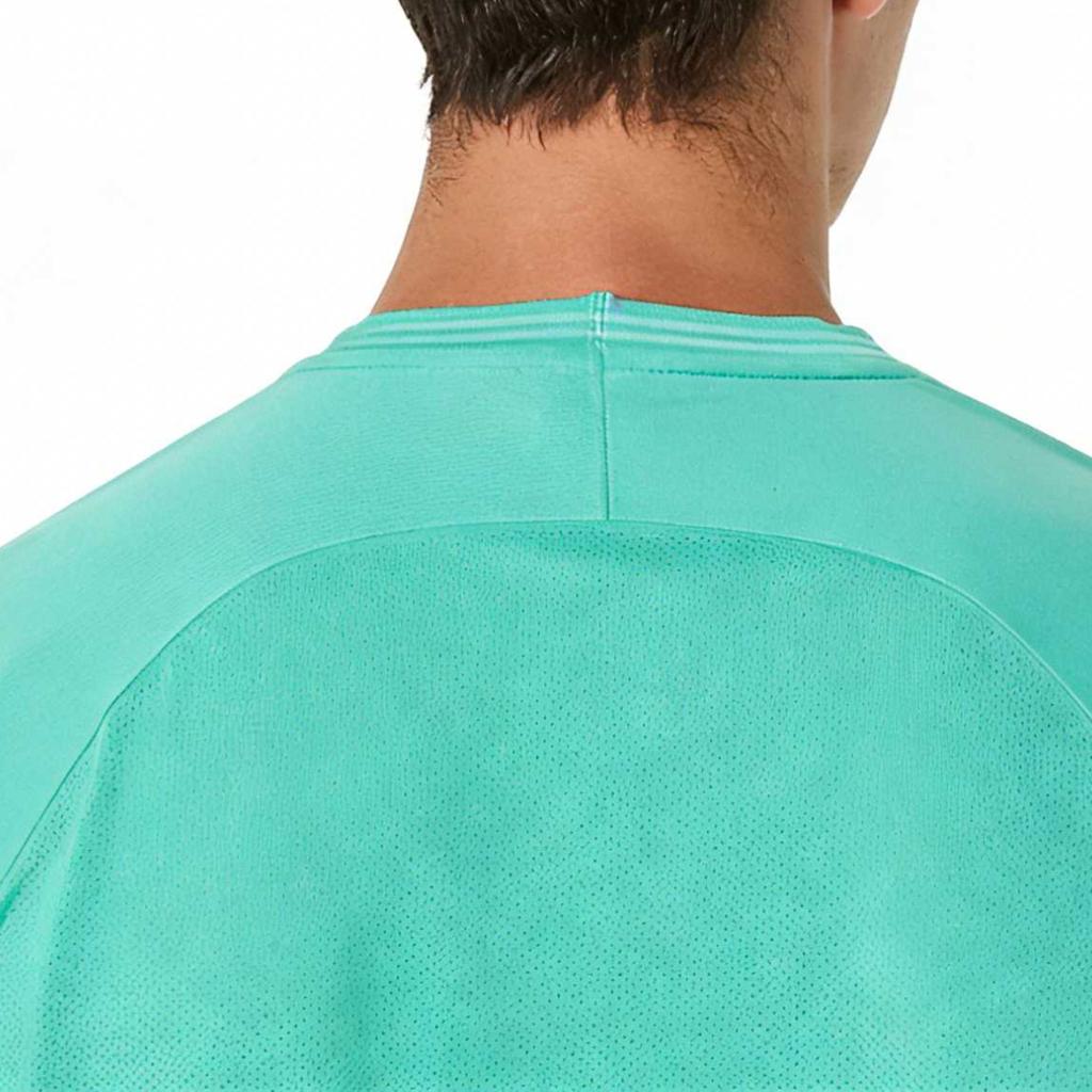 ASICS T Shirts Men's Aurora Green Crew Neck 2041A379-300