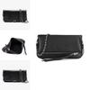 Solid Color Crossbody Bag With Chain And Foldable Design For Women