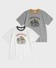 Beulonseun Retro Motorcycle Graphic Tee White