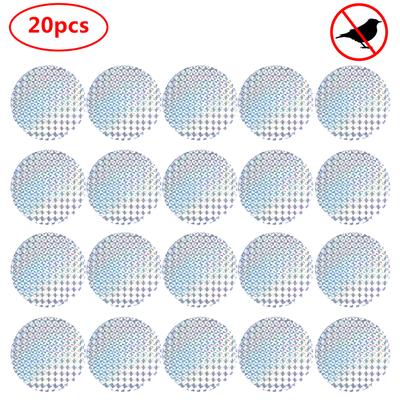 20 piezas de láser reflectante disuasorio para jardín, repelente de aves, herramienta para proteger plantas