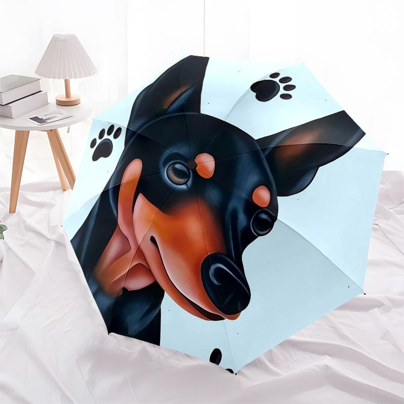 1pc Doggy Prints Themed High-quality Umbrella,Automatic Opening and Closing Umbrella,Multi-functional Umbrella G0811207