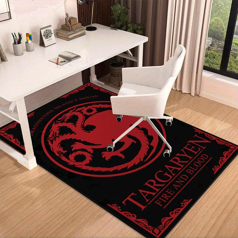 Thrones Dragon Fire And Blood Carpet, Chair Rug,Rug for Office Bedroom living rooms, Doormat decor Fan Gift Christmas Gift