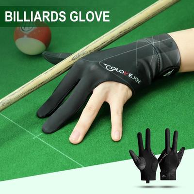 Full-Finger Billiards Gloves Non-Slip 3 Finger Snooker Glove Left/Right Hand Billiard Sports Accessories