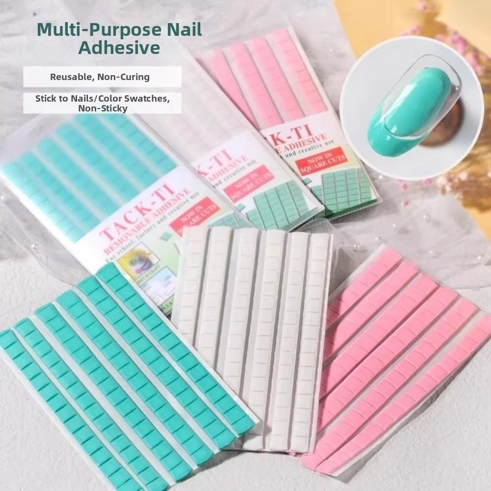 30/48/96Pcs Nail Practice Tool Reusable Adhesive Clay Tacky Gel Cleaning Glue  Manicure Tools