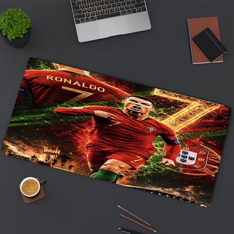 Cristiano Ronaldo Print Mouse Pad, for Keyboard Pad Laptop PC Mat for Office Home Use, Desk Decor, Perfect Birthday Gift for Gamers