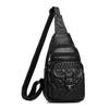 Large Capacity Women's Breast Bag Solid Color Retro Lock Diamond Braided Women's Shoulder Bag Portable Daily Mother Bag