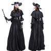 Costume da Medico della Peste Steampunk Corvo per Halloween con Becco Lungo