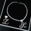 New Fashion Design Bling Women Girl Jewelry Micro Pave Cz Silver Gold Colors All 26 Initial Alphabet Letter Pendant