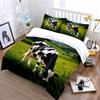 Black and White Cow on Meadow Bedding Duvet Cover Set Duvet Cover Pillowcases  (1*Duvet Cover 2*Pillowcases, without duvet insert)