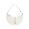 Polo Ralph Lauren Polo ID Brand Logo Zipper Closure Dumpling Bag Leather Crescent Shoulder Bag Mini Women bags Ivory 428895802007