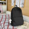 New letter-embroidered backpack for girls, large capacity, lightweight, stylish school backpack for middle and high school girls