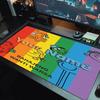 Mr. Men Little Miss Custom Name Large Size Mouse Pad Large Gaming Table Cushion Non-slip Laptop Tablet Big Mousepad XXL Mat Mini PC Playmat With Lock 