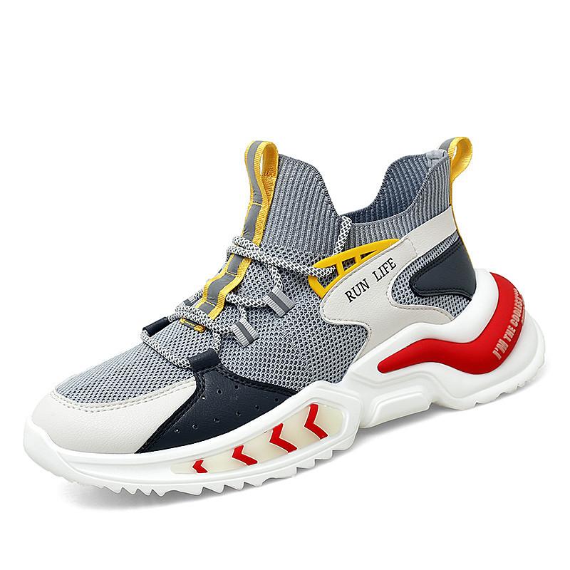 Men's Sports Running Tennis Shoes Breathable Fashion Non-slip Sneakers Walking Style Shoes